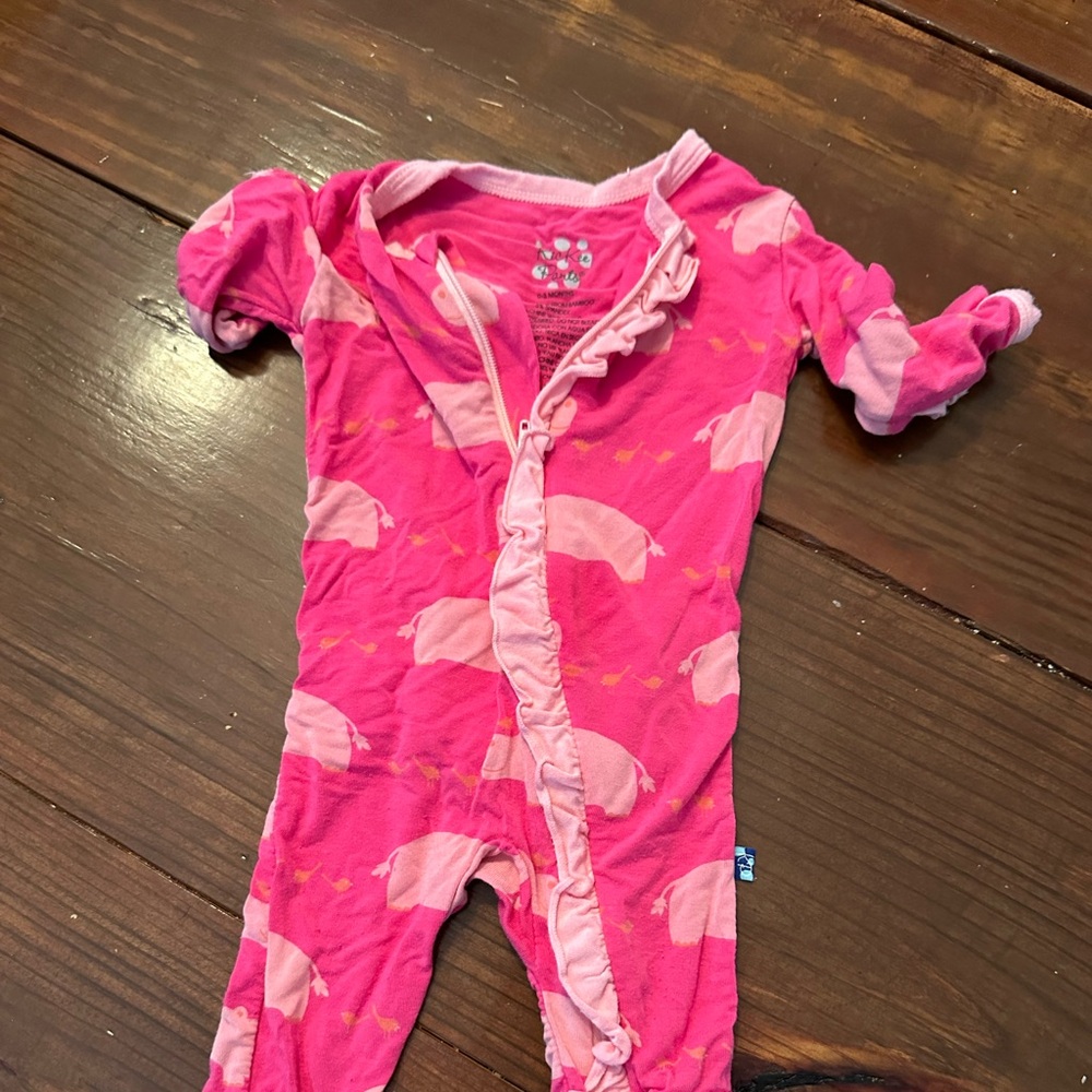 Kickee pants ruffle footie